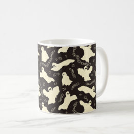 Creamy Ghosts - Halloween pattern. Coffee Mug