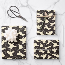 Creamy Ghosts - Halloween pattern. Wrapping Paper Sheets