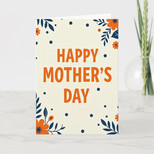 Creamy Mothers Day Card (Front)