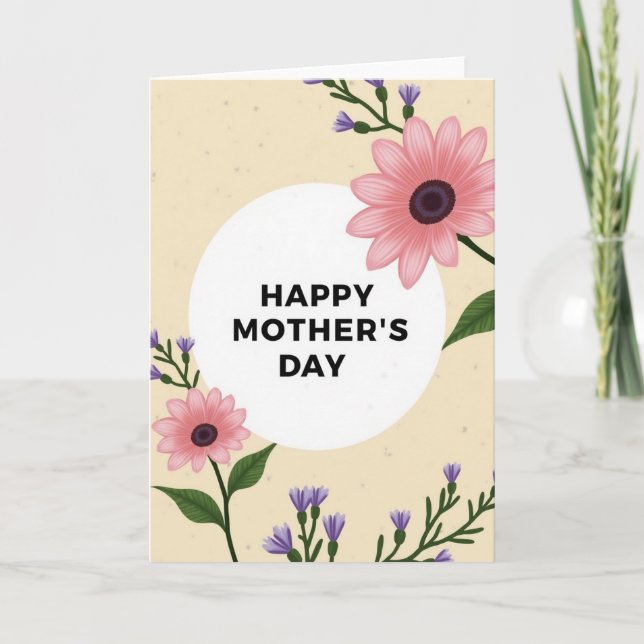 Creamy Mothers Day Spring Card (Front)