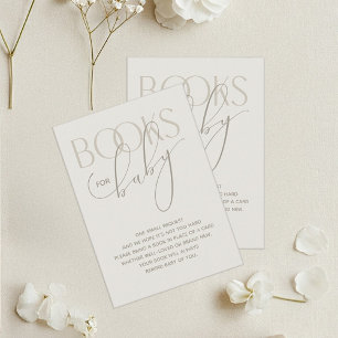 Creamy Neutral Book Request Enclosure Card