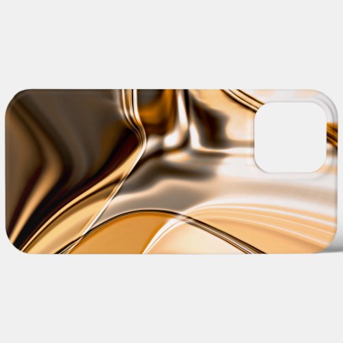 Creamy orange to brown twisted reflecting lighting iPhone 13 pro max case