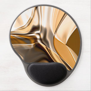 Creamy orange to brown twisted reflecting lighting gel mouse pad