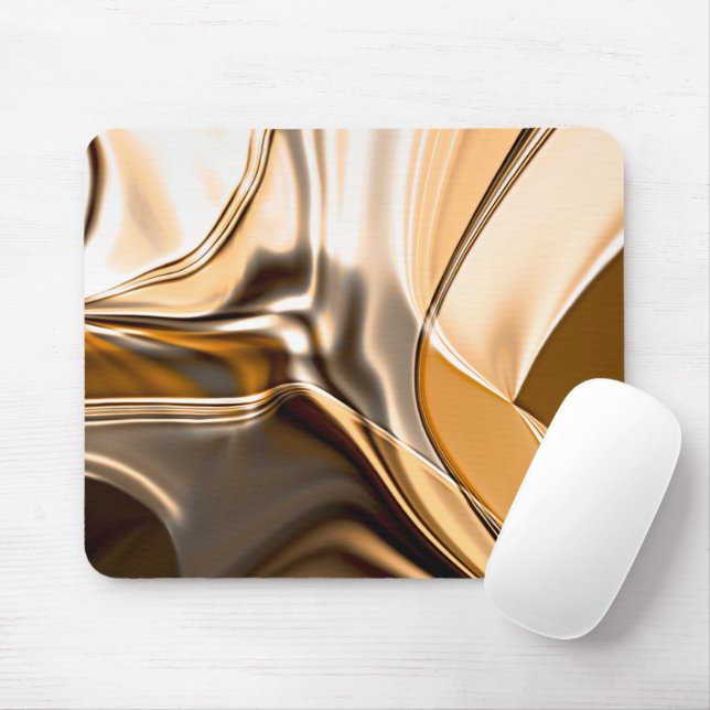 Creamy orange to brown twisted reflecting lighting mouse pad (With Mouse)