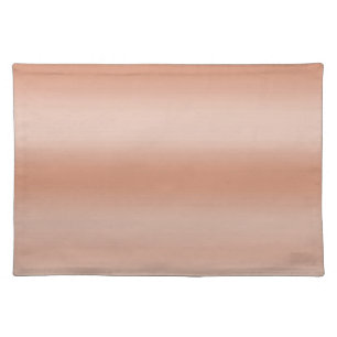 Creamy Peach Rose Blush Ombre   Cloth Placemat