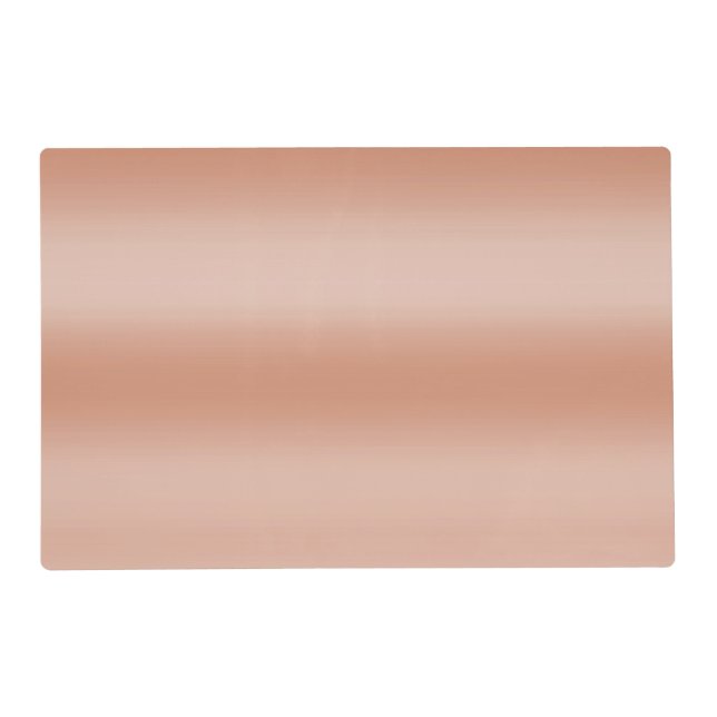 Creamy Peach Rose Blush Ombre    Placemat (Front)