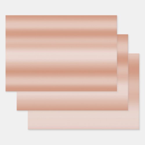 Creamy Peach Rose Blush Ombre      Wrapping Paper Sheets