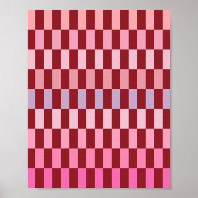 Creamy Pink Stripes 03 Cherry Poster (Front)