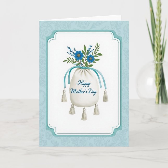 Creamy Pouch Mothers Day Card (Front)