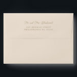 Creamy Return Address Envelope<br><div class="desc">Minimal cream Return Address</div>