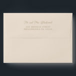Creamy Return Address Envelope<br><div class="desc">Minimal cream Return Address</div>