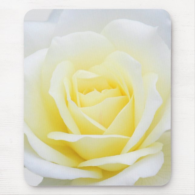 Creamy rose mouse pad (Front)
