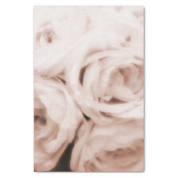 Creamy Soft Blush Pink Roses Elegant Wedding   Tissue Paper