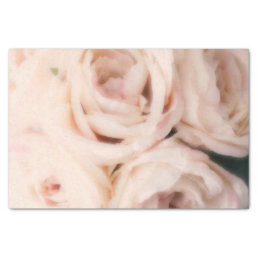 Creamy Soft Blush Pink Roses Elegant Wedding    Tissue Paper