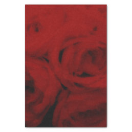 Creamy Soft Red Roses Elegant Minimal Wedding   Tissue Paper