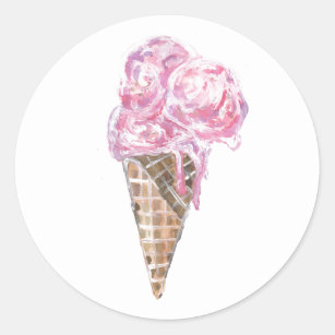 Waffle Stickers 100 Satisfaction Guaranteed Zazzle - creamys ice cream decal roblox