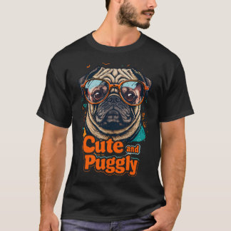 Creamy Tan PUG Running with the words ‘I’m run T-Shirt