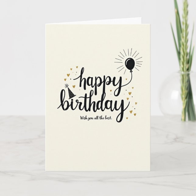 Creamy Typography Card (Front)