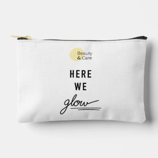 Creamy white pouch - Here we glow - Beautyncare
