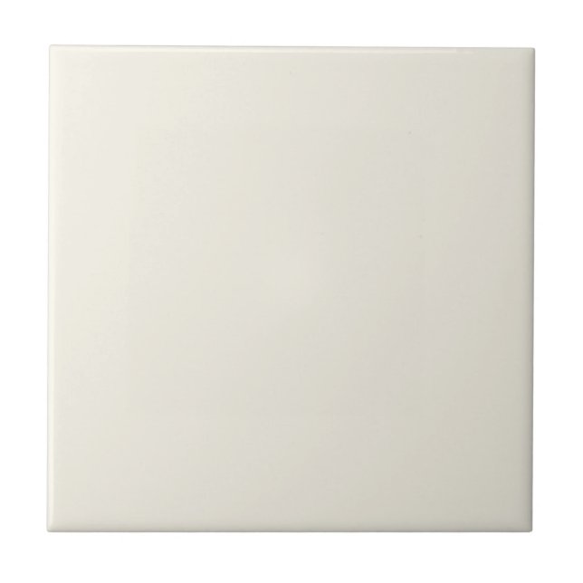 Creamy White Solid Color Ceramic Tile (Front)