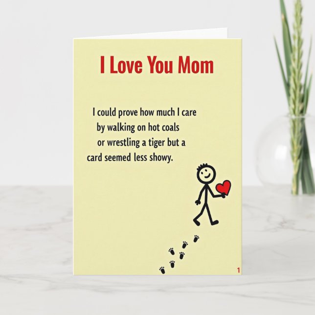 Creamy Yellow Family Love Card (Front)