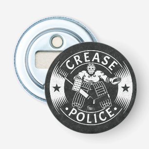 Crease Police Hockey Goalie Bottle Opener