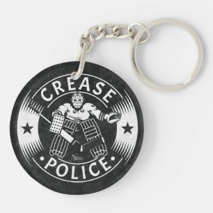 Crease Police Hockey Goalie Keychain