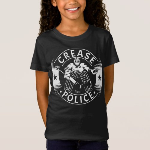 Crease Police Hockey Goalie Netminder T_Shirt