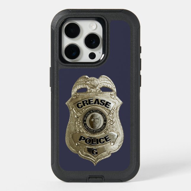 Crease Police (Hockey Goalie) OtterBox iPhone Case (Back)