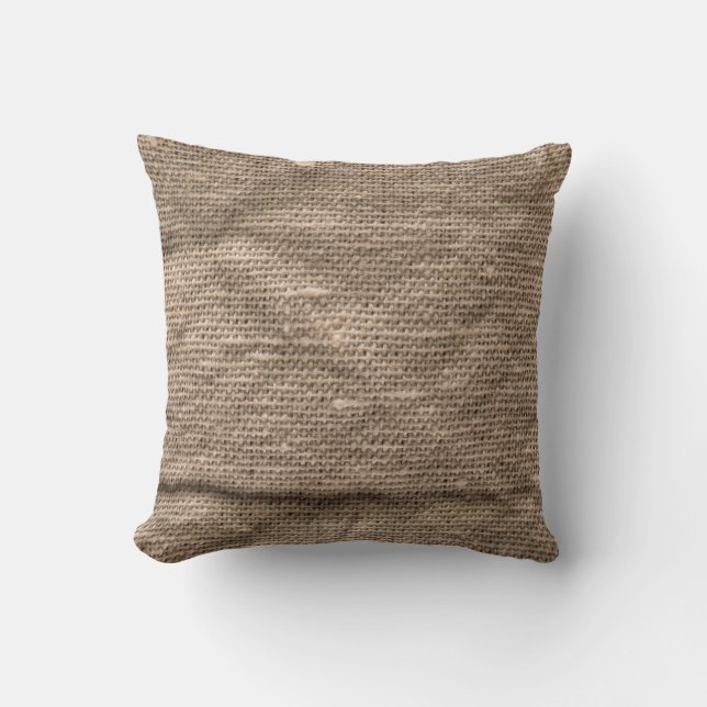 Creased brown, abstract textured background. throw pillow (Front)