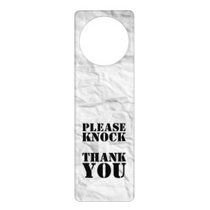 Creased Paper Door Hanger