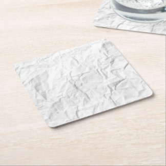 Creased Paper Square Paper Coaster