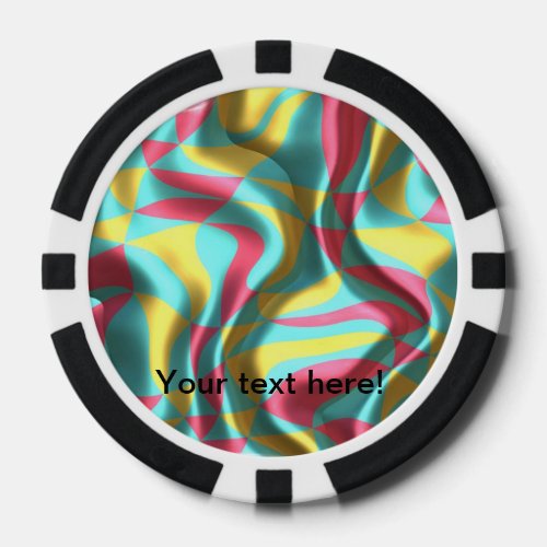 Creases abstract design poker chips