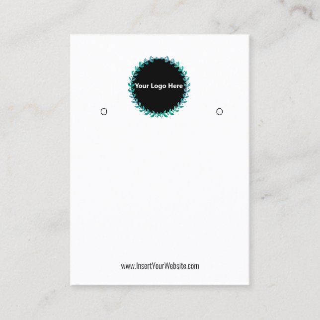 Creat Your Custom Logo Earring Display Card  (Front)