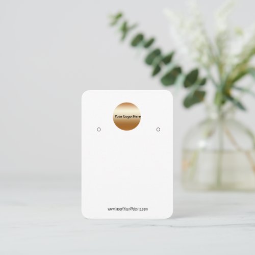 Creat Your Custom Logo Earring Display Card