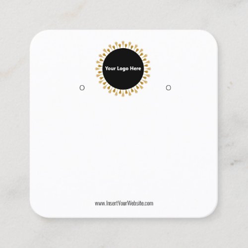 Creat Your Custom Logo Earring Display Card 