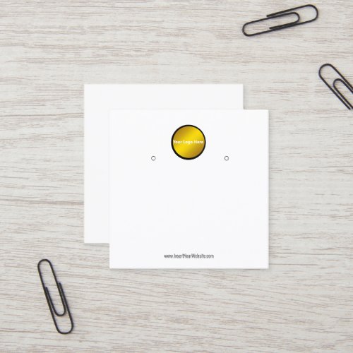 Creat Your Custom Logo Earring Display Card 