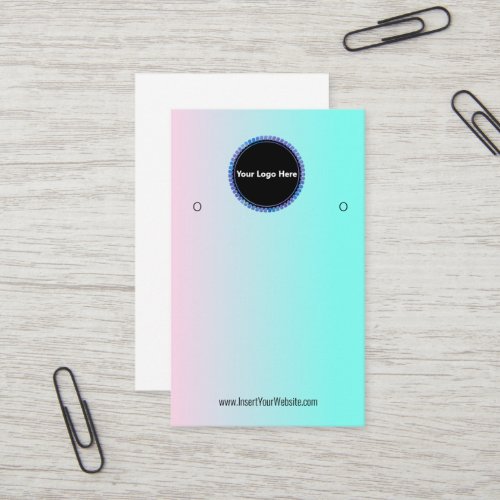 Creat Your Custom Logo Earring Display Card