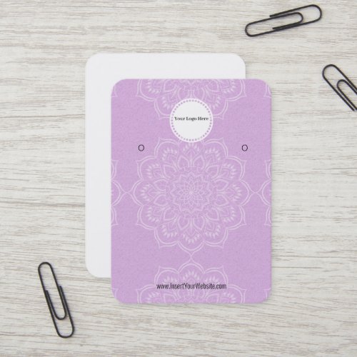 Creat Your Custom Logo Earring Display Card