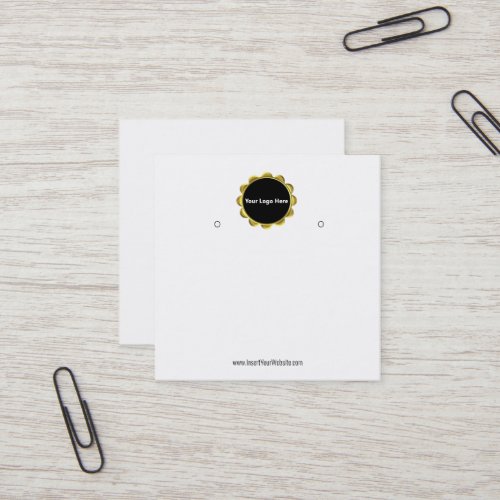 Creat Your Custom Logo Earring Display Card 