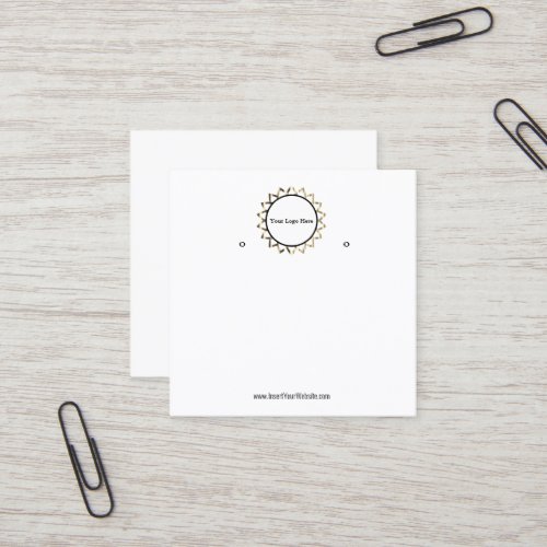 Creat Your Custom Logo Earring Display Card 