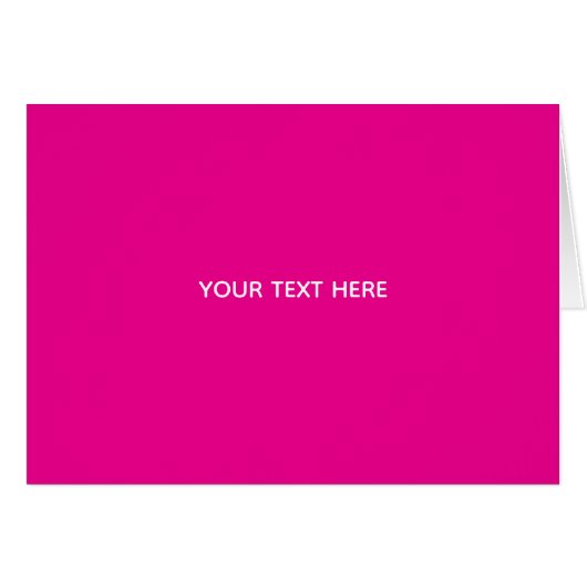 Creat Your Own Megenta Invitation Postcard (Front Horizontal)