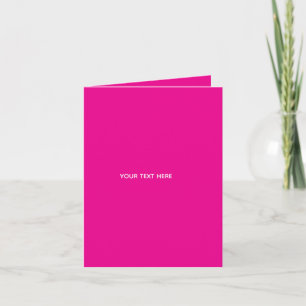 Creat Your Own Megenta Invitation Postcard
