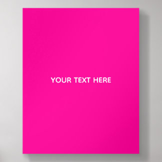 Creat Your Own Megenta Invitation Postcard Acrylic Photo Tile