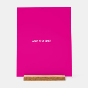 Creat Your Own Megenta Invitation Postcard Acrylic Sign
