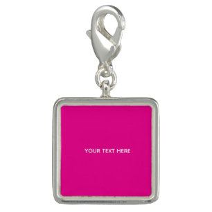 Creat Your Own Megenta Invitation Postcard Charm