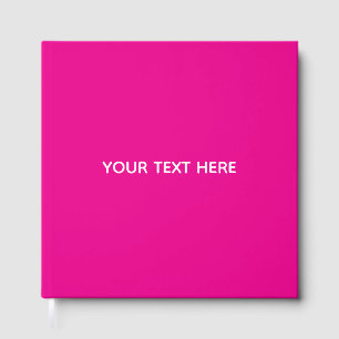 Creat Your Own Megenta Invitation Postcard Foil Guest Book