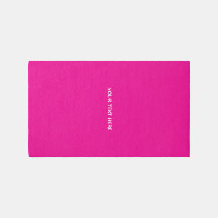 Creat Your Own Megenta Invitation Postcard Outdoor Rug