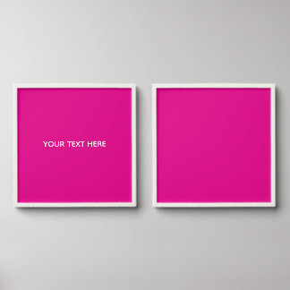 Creat Your Own Megenta Invitation Postcard Peel And Stick Photo Tile