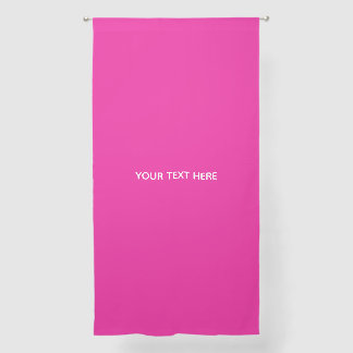 Creat Your Own Megenta Invitation Postcard Sheer Curtains